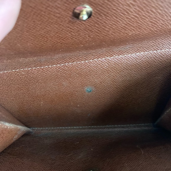 💕Authentic 💕Loius Vuitton Monogram wallet vintage bifold button coin - Picture 12 of 15